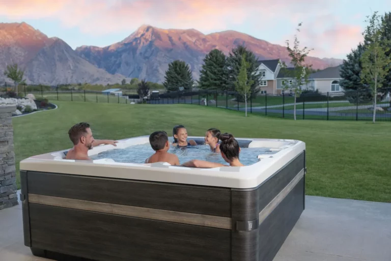 backyard hot tub